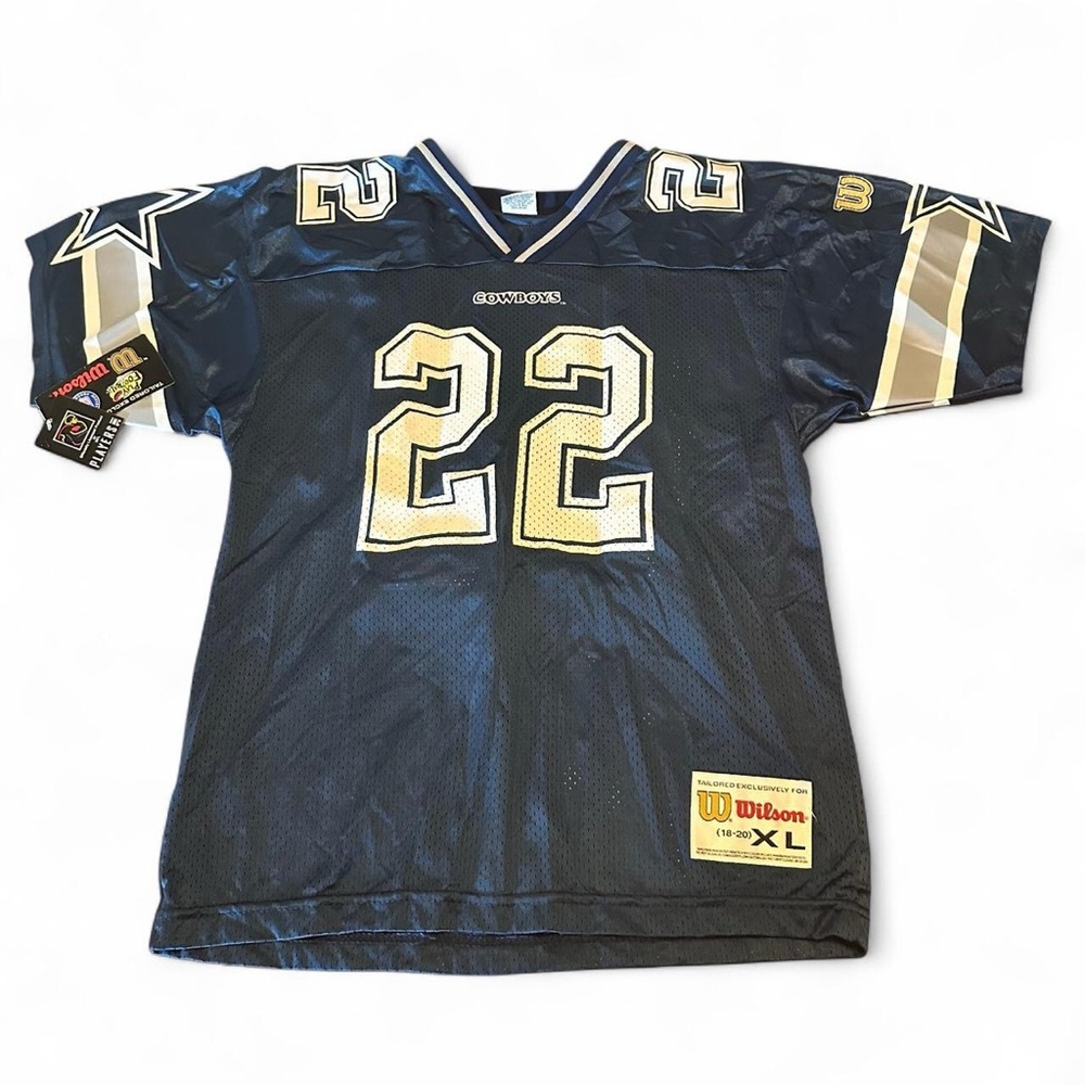 Wilson NWT Deadstock Youth Emmitt Smith Dallas Cowboys Jersey XL